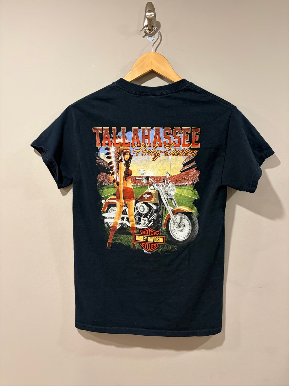 Harley-Davidson Tallahassee Florida Skull Pocket Graphic T-Shirt – Small